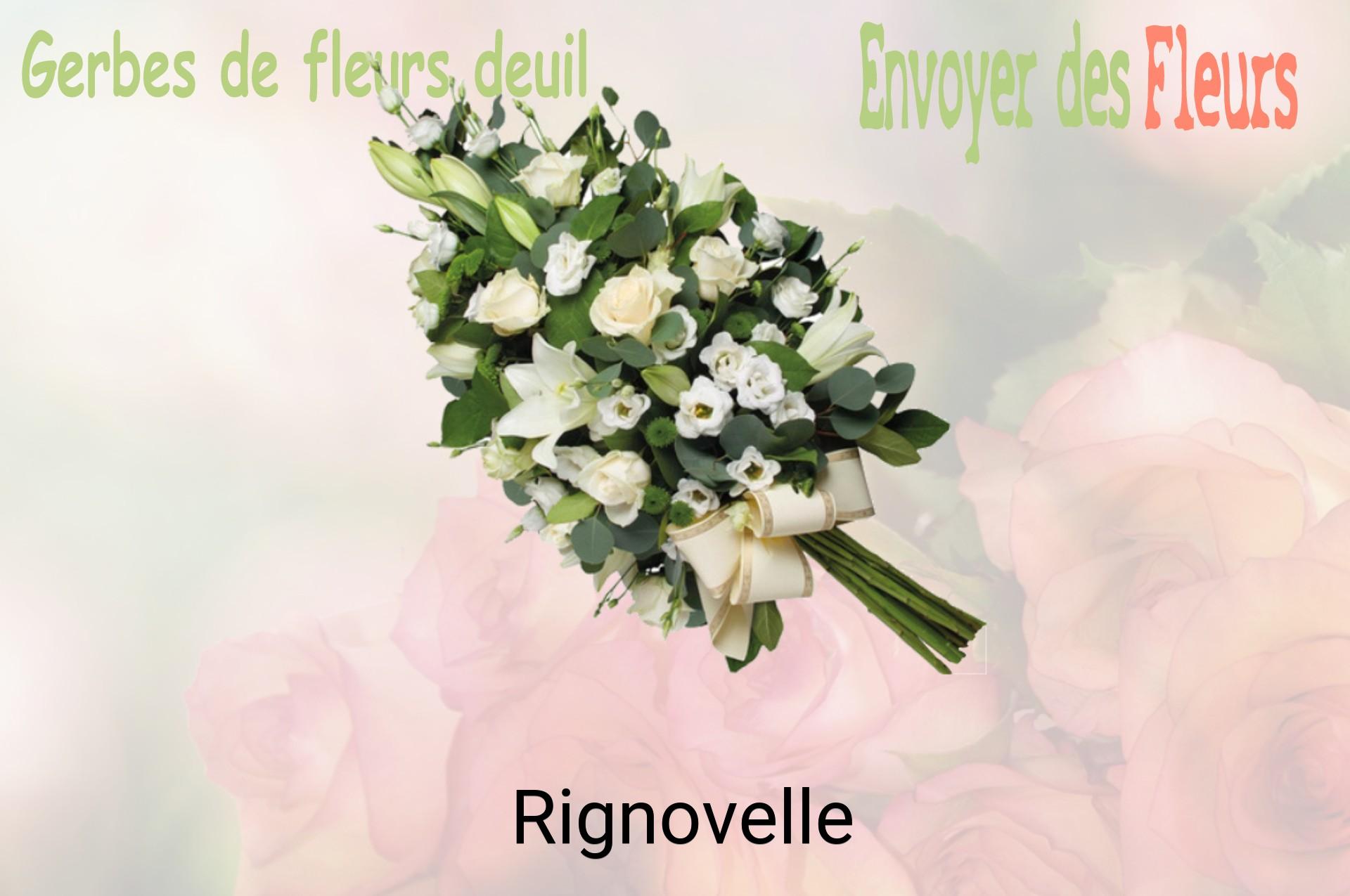 Gerbe de fleurs de deuil livrée à Rignovelle